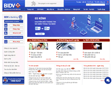 Tablet Screenshot of bidv.com.vn